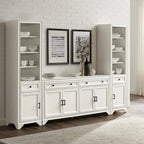 Crosley Tara 3Pc Sideboard And Bookcase Set - 15x97x67.63