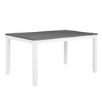 GDFStudio Loren Modern 7-Piece Solid Wood Upholstered Dining Table and Chairs Set