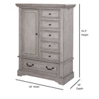 Lakewood Antique Finish Gentlemans Drawer Chest