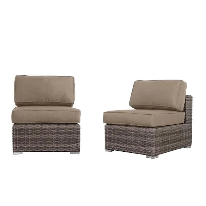 LSI Antibes Grey Wicker/Aluminium 12-piece Conversation Set