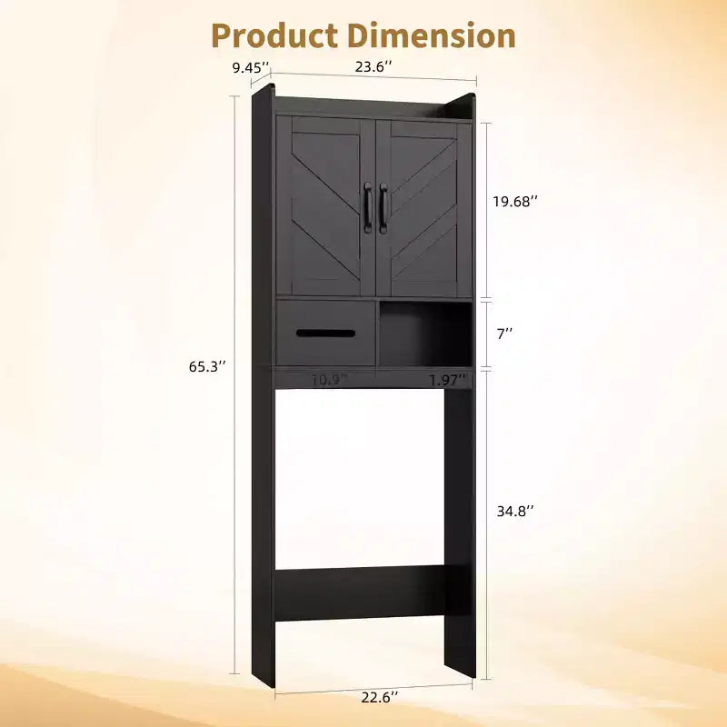 Over The Toilet Storage Cabinet,FreeStanding Bathroom Organizers for Bathroom,Restroom,Laundry