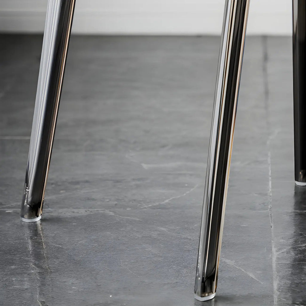 Amber Acrylic Armless Low Back Dining Chair