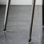Amber Acrylic Armless Low Back Dining Chair