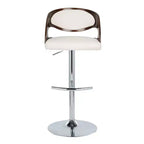 Set of 2 Pino Mid - Century Modern Adjustable Barstool with Swivel - Lumisource