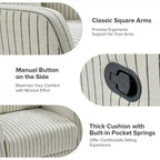 Diana Modern Polyester 360-degree Swivel Rocker Recliner by HULALA HOME