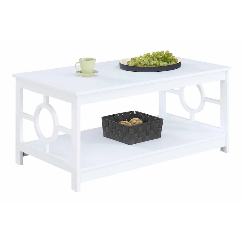 Ring Coffee Table with Shelf