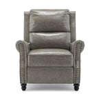 2 Set Nail-head Padded Seat Pushback Recliner Chair