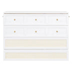 Nestfair Full Size Murphy Bed with Large Drawers