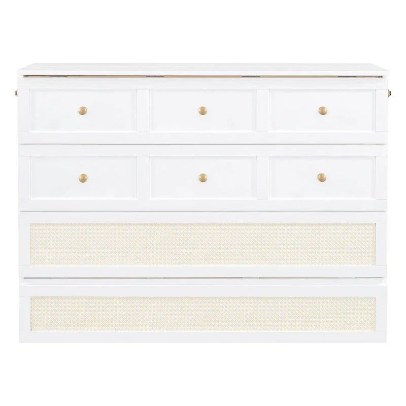 Nestfair Full Size Murphy Bed with Large Drawers