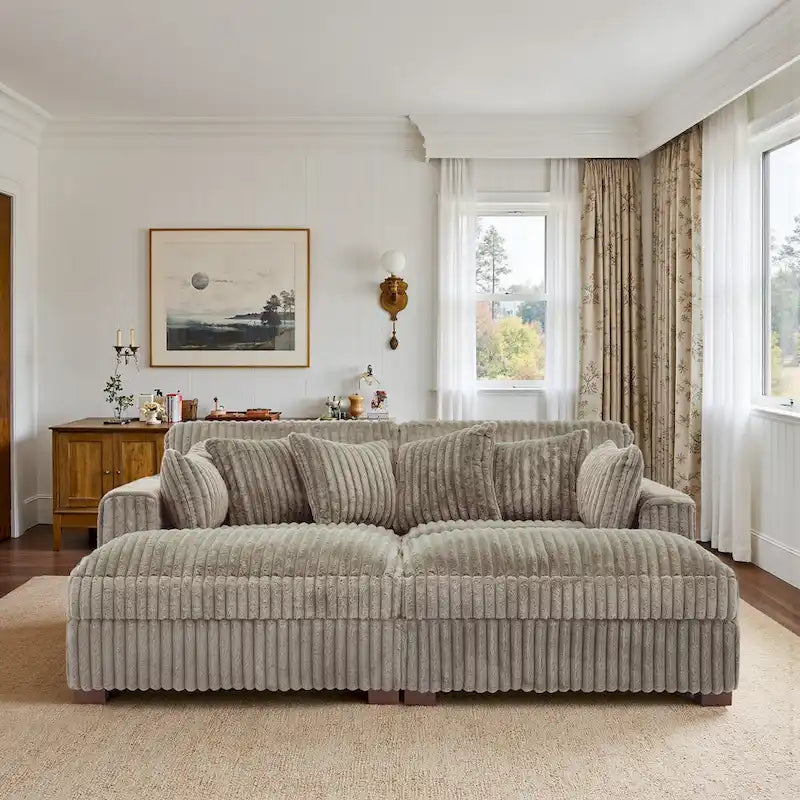 Modular Sectional Fabric Sofa for Living Room & Bedroom