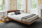 Platform Bed - The is minimalist to its core, stripping away pretense with its series of broad, surrounding surfaces