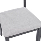 Slat Back Wood Dining Chairs Set of 4