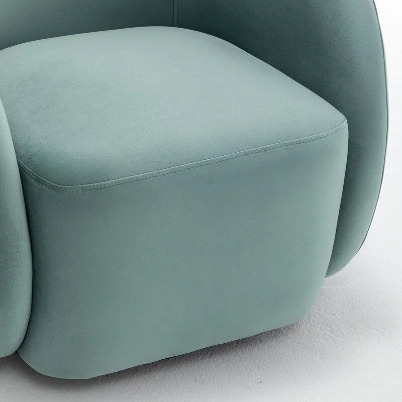 Modern Swivel Barrel Accent Chair