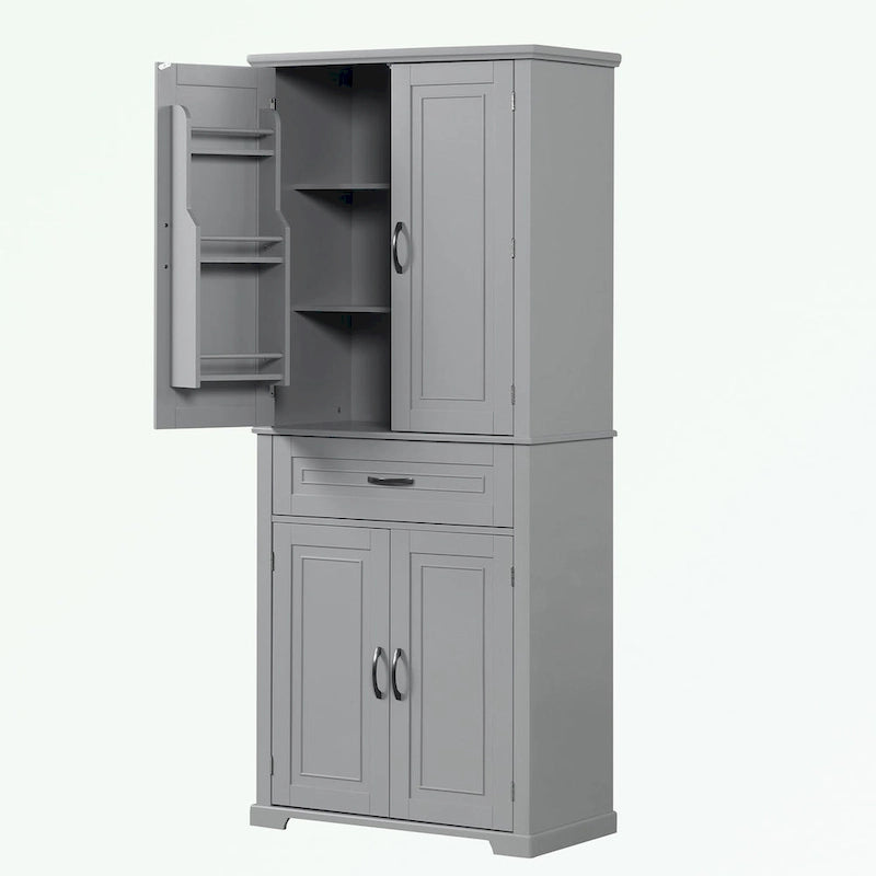 Bathroom Storage Cabinet with Doors and Drawer