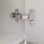 Hitow Armoire Double Drawer Mirrored Door Closet Zoned Storage