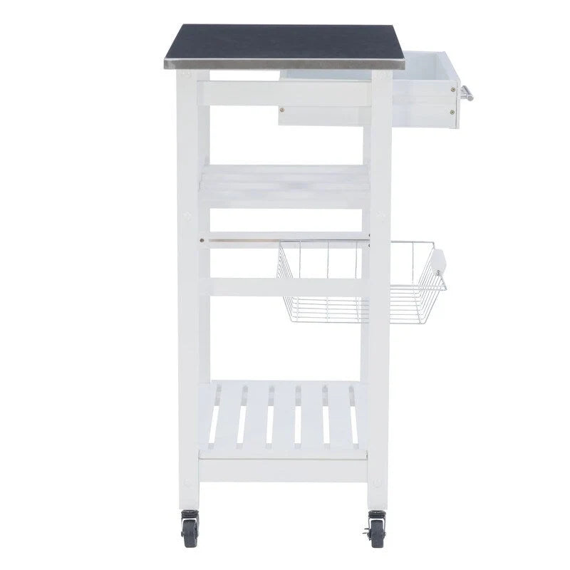 Jake Compact Mobile Rolling Kitchen Cart