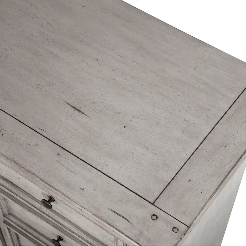 Lakewood Antique Finish Gentlemans Drawer Chest