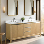 Vanity Art Bathroom Vanity with Ceramic Sink and Engineered Marble Top