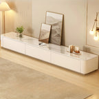 Modern Wooden TV Stand with Drawers and Cable Management
