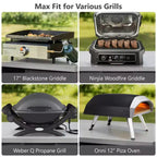 78.3-Inch Outdoor Kitchen Island with Stainless Steel Countertop, Foldable BBQ Station, and Storage Cabinets, Black