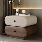 Modern Two-Tone Bedside Table with Storage Drawers