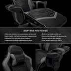 Gaming Recliner - Reclining Gaming Chair with Footrest