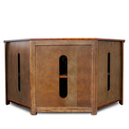 Leick Home Solid Wood Mission Corner TV Stand