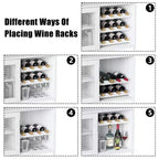 DobleePy Bar cabinets, wine cabinets, sideboards, adjustable shelves, suitable for small bar cabinets in kitchens and restaurants,Retro color
