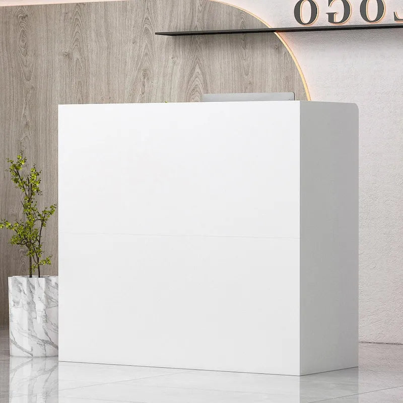 47.2 Reception Desk Counter Lockable Storage Reception Table Working