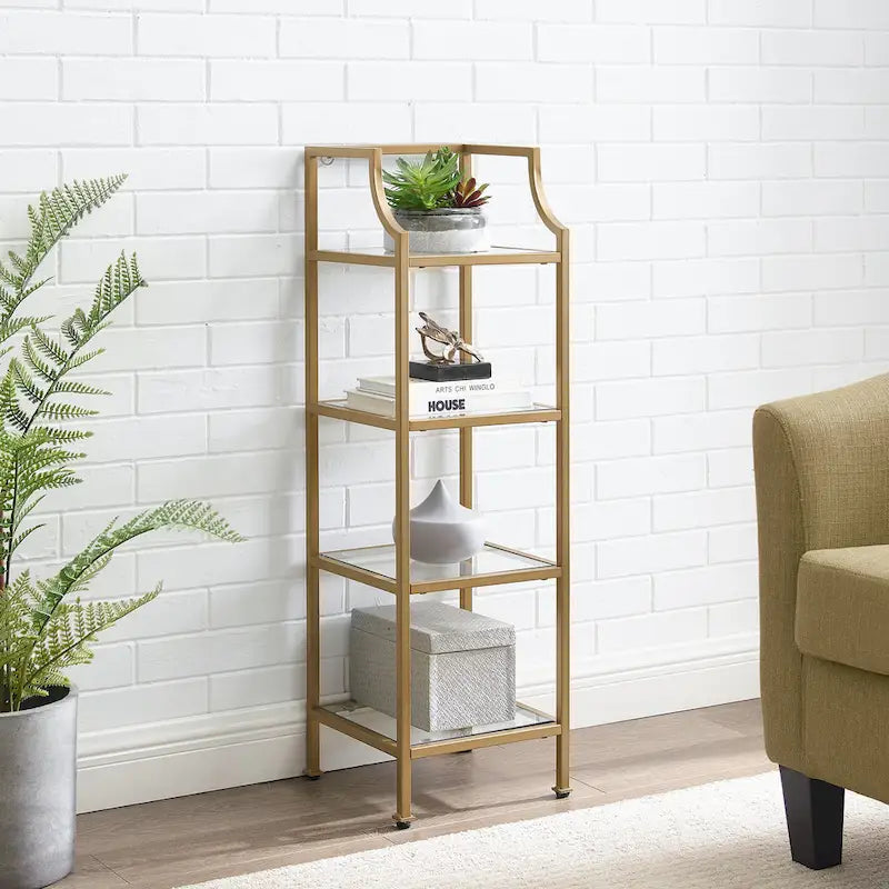 Crosley Aimee Short Etagere - 12.5W x 12.5D x 40H