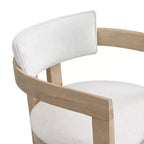 Christopher Knight Home Peyton Rubberwood Upholstered Bar Stool with Curved Open Back (Set of 2)