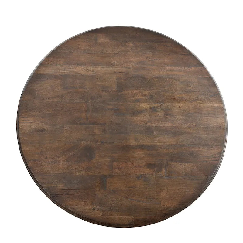 60 Round Weathered Mango Dining Table