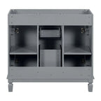 36 Modern Bathroom Vanity with Top Sink and Mirror Cabinet,2 Doors and 2 Drawers