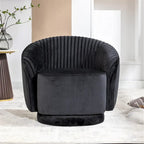 Small Milvo Velvet Swivel Barrel Chair