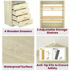Closet Organizer System with Wood Drawers and Shelves