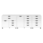 Halifax 3-Pc Storage Cabinet Set, White