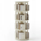Wooden Vertical Narrow Rotating Bookcase