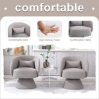 Upholstered Swivel Armchair (Set of 2)