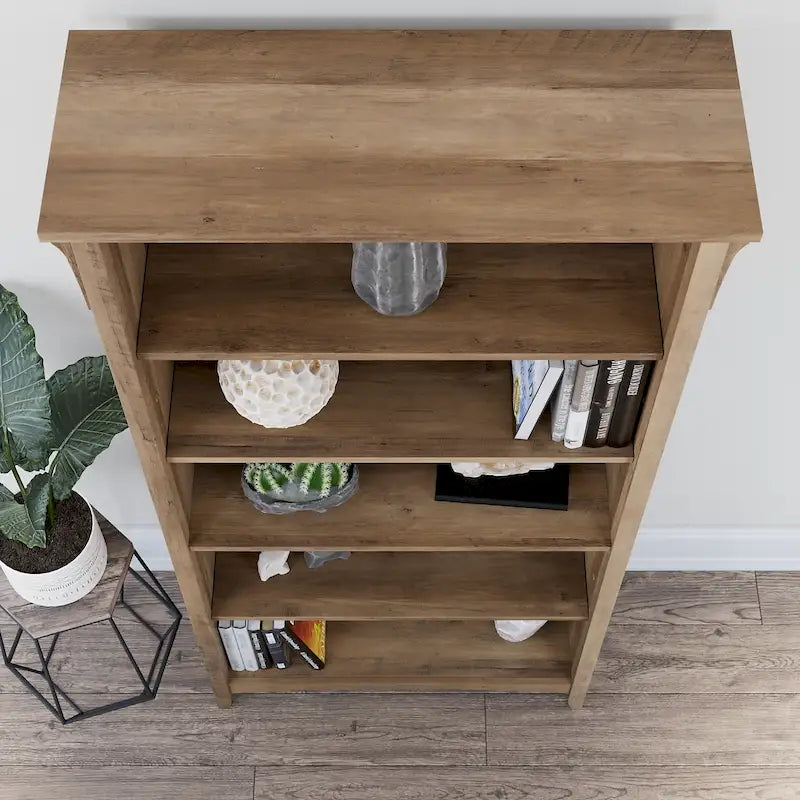 Salinas Tall 5-shelf Bookcase (Set of 2) by Bush Furniture