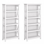 Key West 5 Shelf Bookcase Set by Bush Furniture