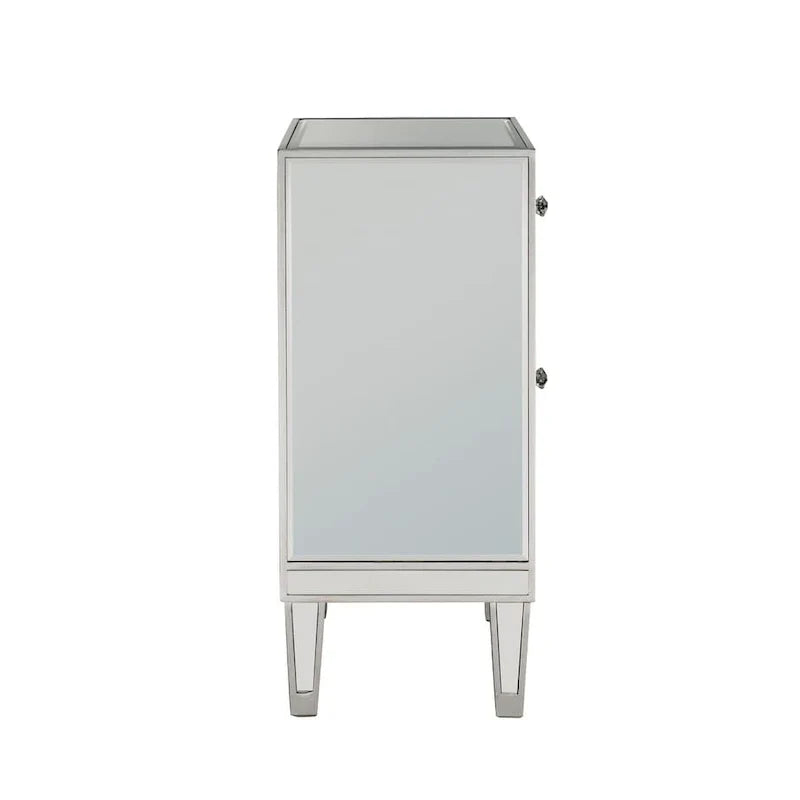 Reflexion Collection Rosa 18-inch Wide Mirrored 1-drawer Nightstand