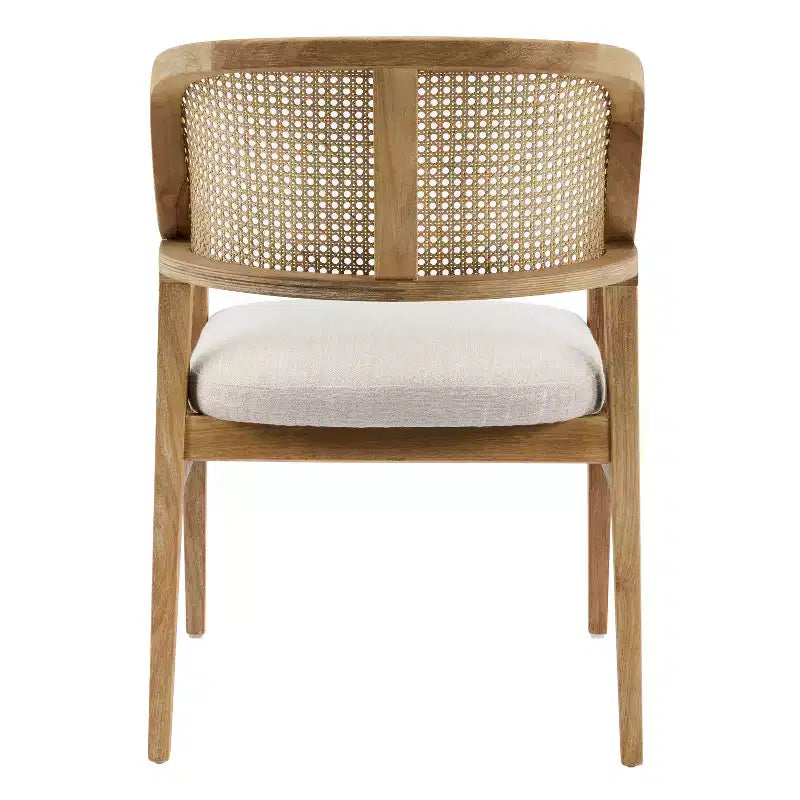 Christopher Knight Home Bennett Mid-Century Modern Wood 5-Piece Extendable Dining Set with Table and 4 Upholstered Cane Back Chairs