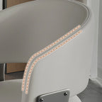 Modern Glam Leather Upholstered Dining Chair