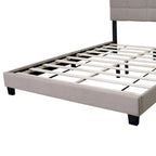 Queen Size Adjustable Upholstered Bed Frame Stylish Durable And Dirt-resistant, No Need For Bulky Innerspring Mattresses