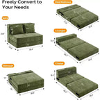 VINGLI Futon Sofa Bed Sleeper Sofa Chair Bed Floor Sofa Twin Small Couch Folding Mattress Couches