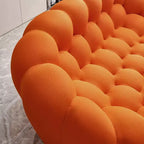 Modern Loveseat Bubble 2 Seater Upholstered Sofa Couch 3D Textile Mesh Fabric for Living Room