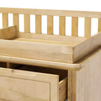 Homsee Solid Pine Wood Diaper Changing Table & Dresser: Removable Station,Drawer Storage, All-in-One Nursery Essential for Parents