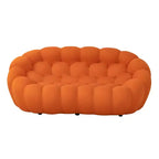 Modern Loveseat Bubble 2 Seater Upholstered Sofa Couch 3D Textile Mesh Fabric for Living Room