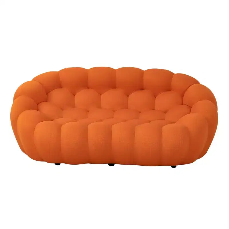 Modern Loveseat Bubble 2 Seater Upholstered Sofa Couch 3D Textile Mesh Fabric for Living Room