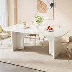 63-in Large Dining Table for 4-6 People, Modern Rectangle Kitchen Table